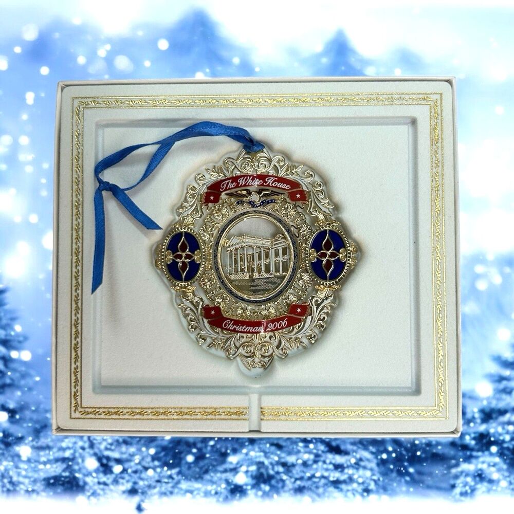 White‎ House 2006 Christmas Ornament w/ Box & Booklet - Historical Association